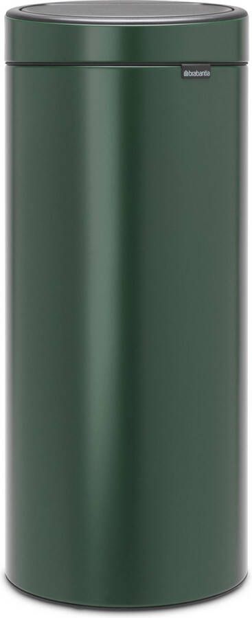 Brabantia Touch Bin afvalemmer 30 liter met kunststof binnenemmer Pine Green