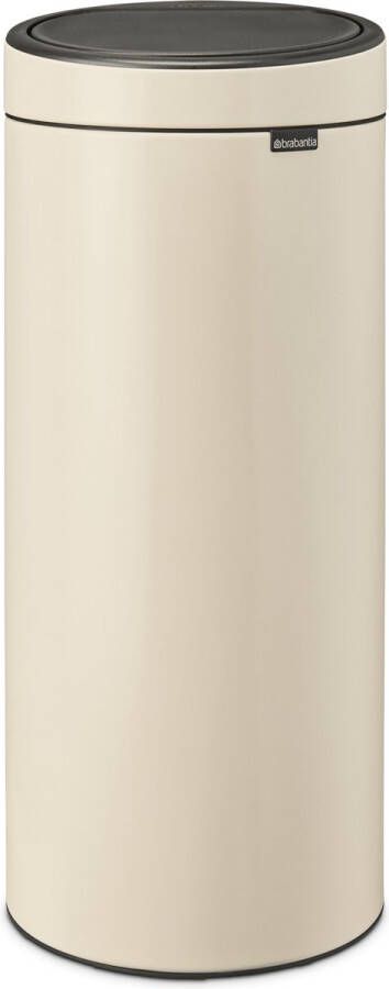 Brabantia Touch Bin afvalemmer 30 liter met kunststof binnenemmer Soft Beige
