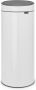 Brabantia Touch Bin afvalemmer 30 liter met kunststof binnenemmer White - Thumbnail 2