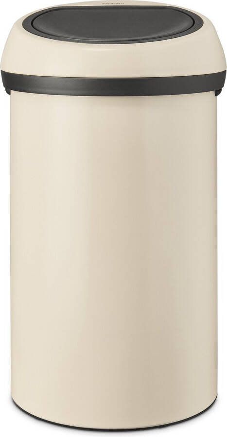 Brabantia Afvalbak Touch Bin Staal Soft Beige 40x40x71cm 60l