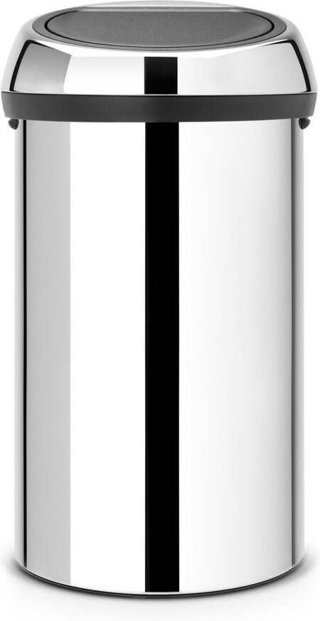 Brabantia Afvalverzamelaar 60 liter 'Touch Bin' Brilliant Steel