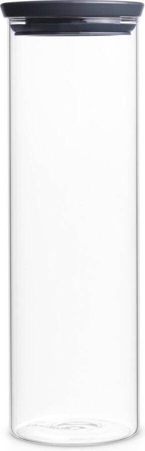 Brabantia stapelbare voorraadpot 1 9 liter Glas