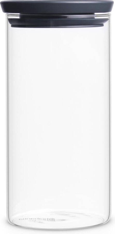 Brabantia stapelbare voorraadpot 1 liter Glas