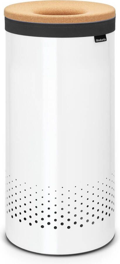 Brabantia Wasmand met Deksel 35 l White Kurken deksel