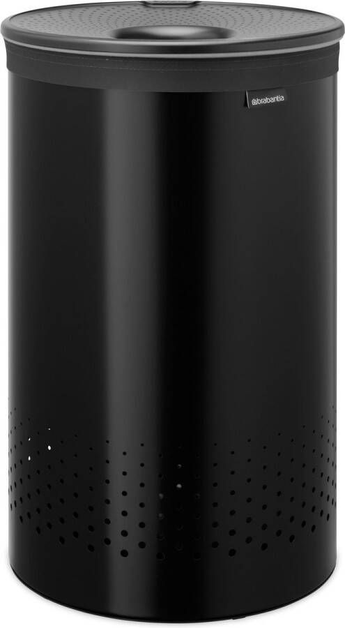 Brabantia Wasmand met Deksel 60 l Matt Black Dark Grey