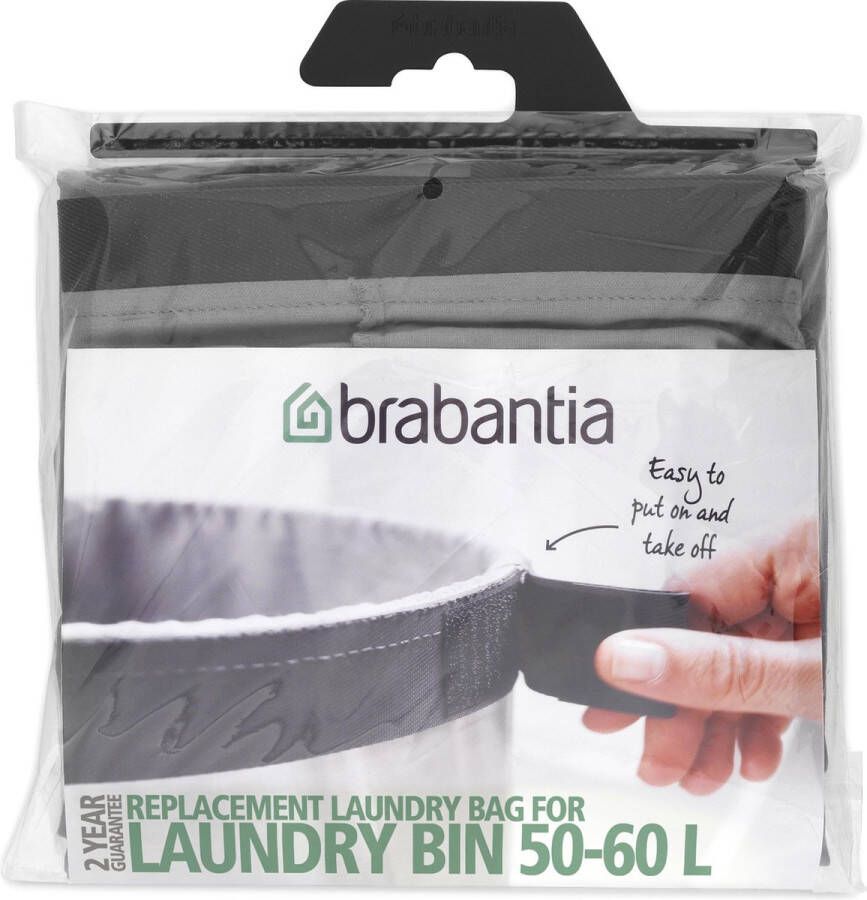 Brabantia waszak voor wasboxen 60 liter grijs