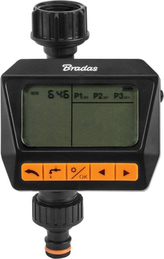 Bradas BLACK LINE Digitale irrigatie controller Tuinbesproeiing besproeiingscomputer