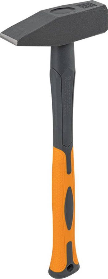 Bradas Machinistenhamer 1000g Hamer Zware Slagkracht met Fiberglas Handvat en Antislip Greep