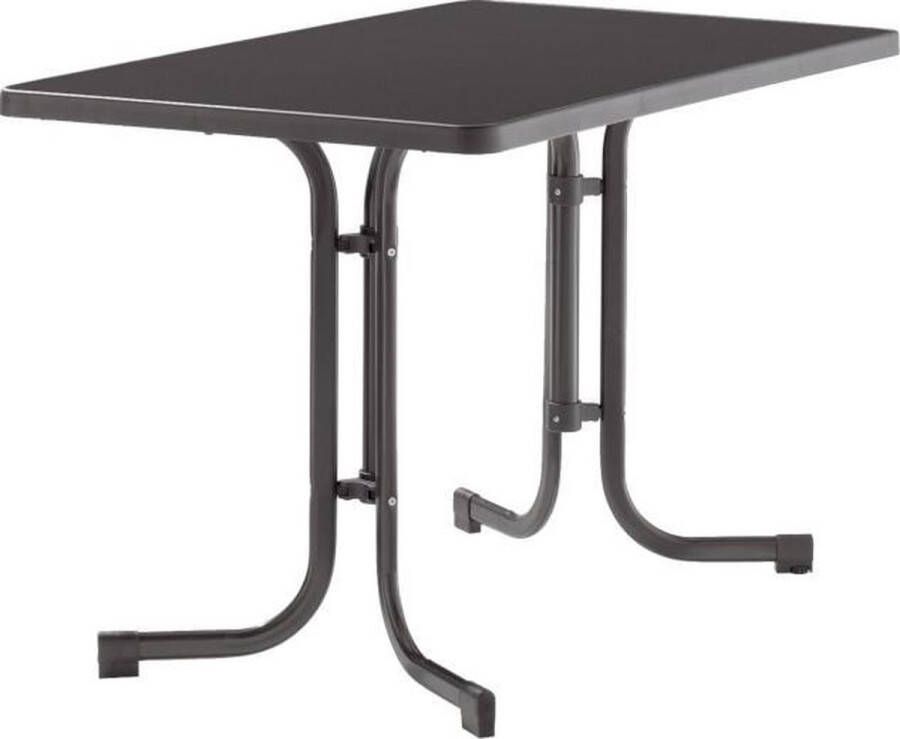 Van der Garde Tuinmeubelen Brafab Mecalit Tuintafel 115x70 4-poots Grijs