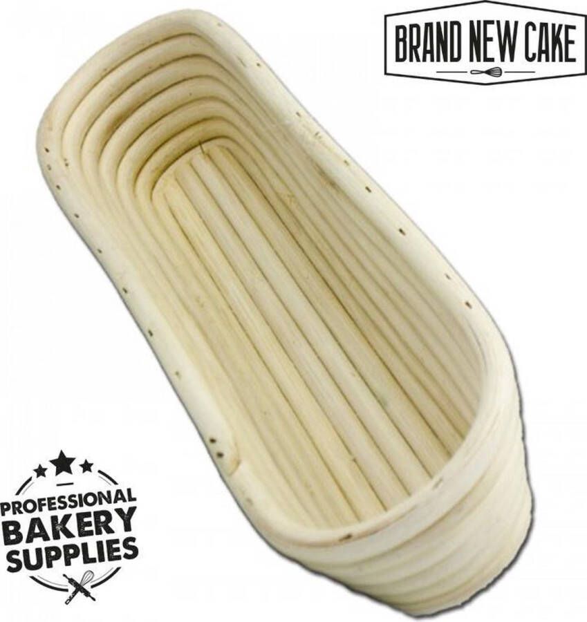 Brand New Cake BrandNewCake Rijsmandje Riet Stokbrood 36x11cm (750 tot 1000 gram deeg) Banneton voor Deeg Rijzen en Brood Bakken