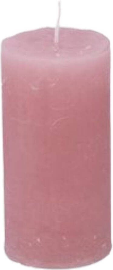 Branded by Kaarsen 'Pillar' (Ø5cm x 10cm) Antique Pink (set van 9)