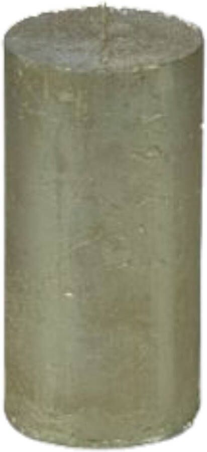 Branded by Kaarsen 'Pillar' (Ø5cm x 10cm) Bronze (set van 9)