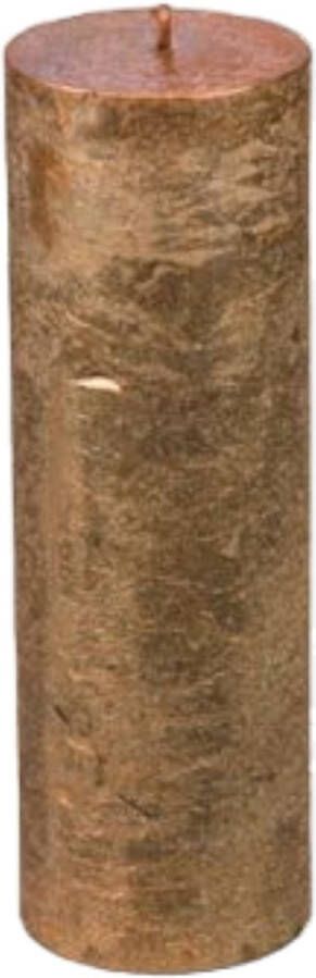Branded by Kaarsen 'Pillar' (Ø5cm x 15cm) Copper (set van 9)