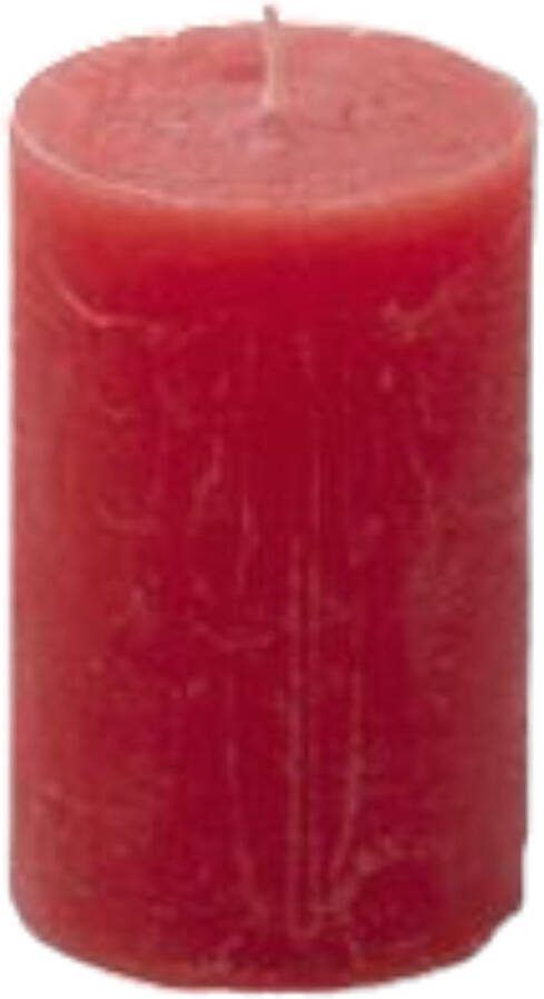 Branded by Kaarsen 'Pillar' (Ø5cm x 8cm) Post Red (set van 9)