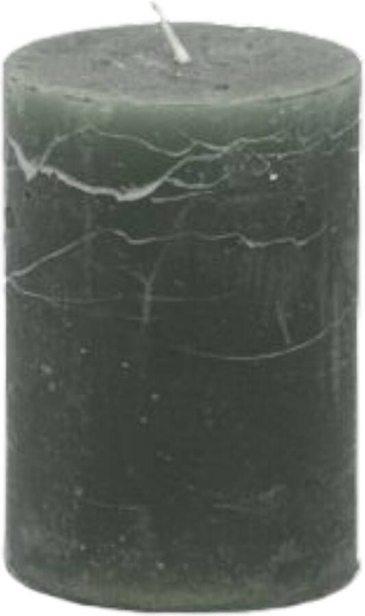 Branded by Kaarsen 'Pillar' (Ø7cm x 10cm) Hunter Green (set van 6)