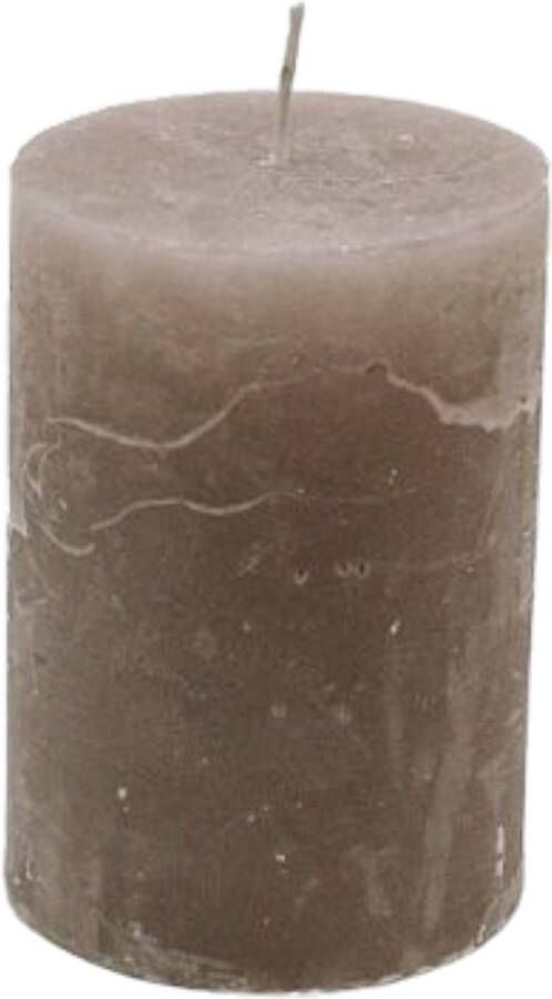Branded by Kaarsen 'Pillar' (Ø7cm x 10cm) Stone (set van 6)