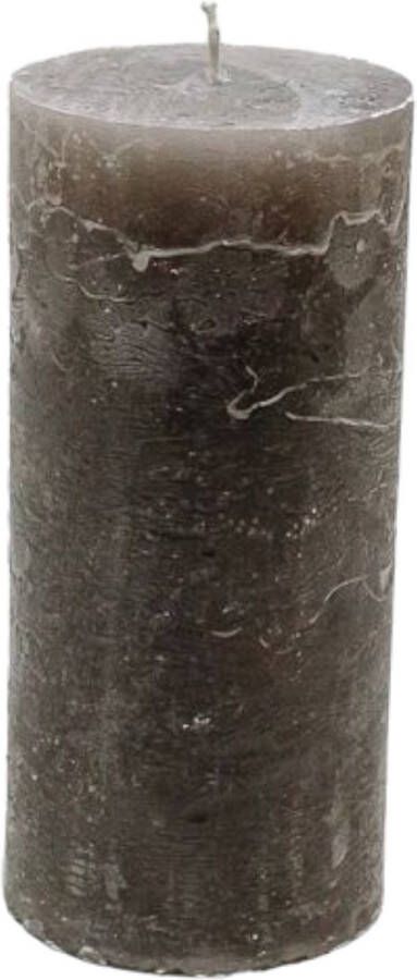 Branded by Kaarsen 'Pillar' (Ø7cm x 15cm) Morene (set van 6)