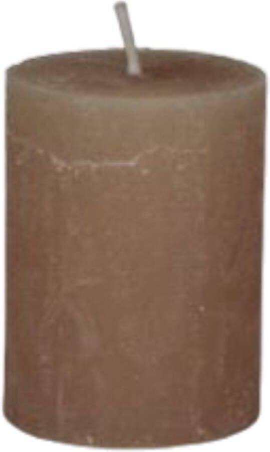Branded by Kaarsen 'Pillar' (Ø7cm x 8cm) Stone (set van 6)