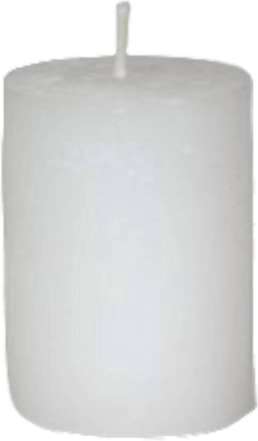 Branded by Kaarsen 'Pillar' (Ø7cm x 8cm) White (set van 6)