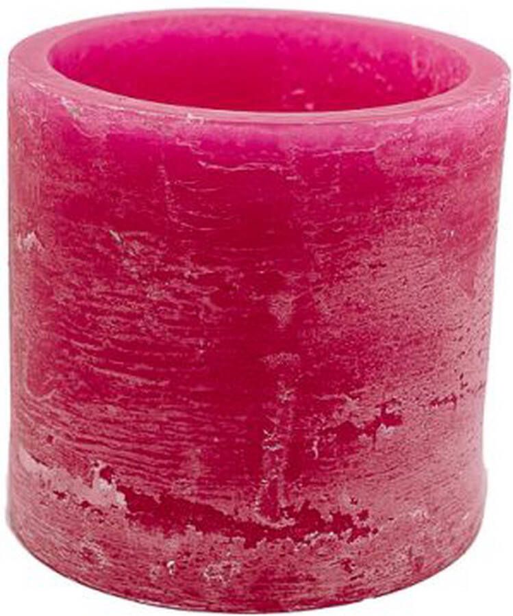 Branded by windlicht cilinder pink ø13x13 cm roze ø13x13x