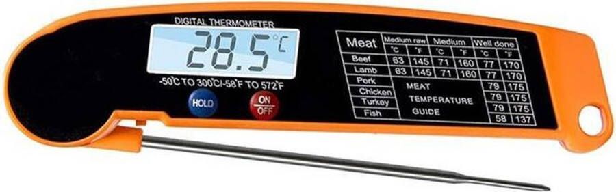 BrandNewCake Digitale Thermometer Inklapbaar -50 tot 300°C Kookthermometer Keukenthermometer Vleesthermometer | Incl. Batterij