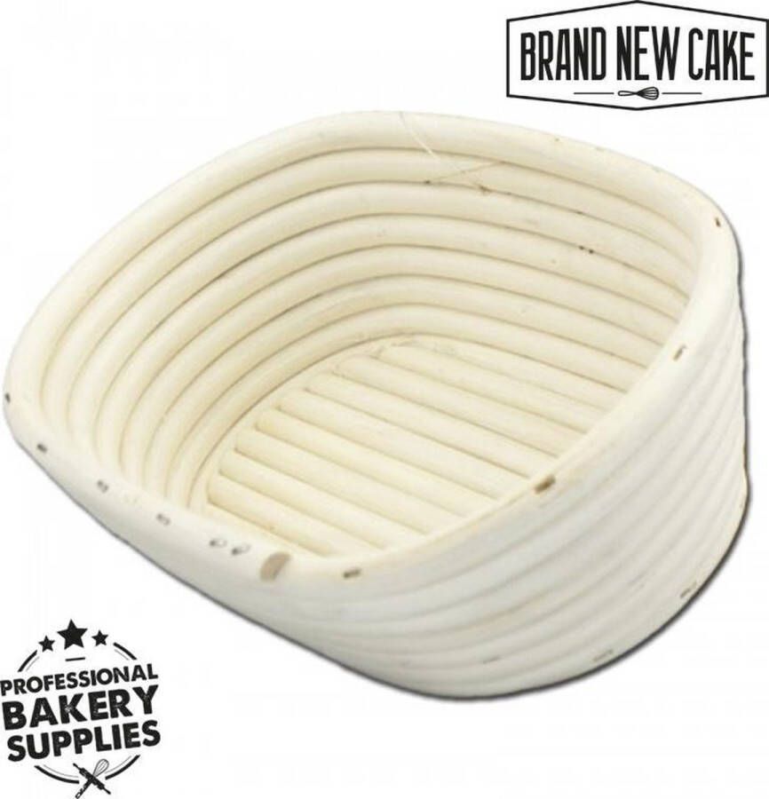 Brand New Cake BrandNewCake Rijsmandje Riet Ovaal 22x15cm (400 tot 600 gram deeg) Banneton voor Deeg Rijzen en Brood Bakken