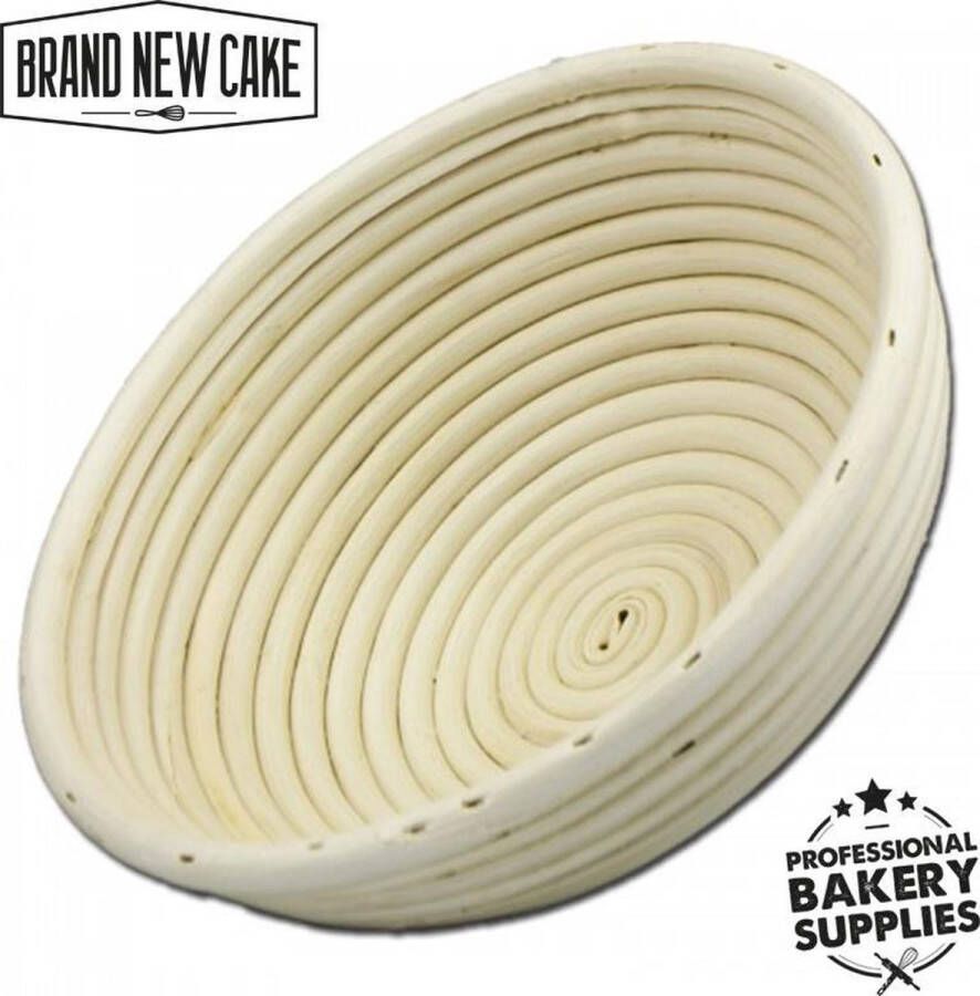 Brand New Cake BrandNewCake Rijsmandje Riet Rond Ø24cm (800 tot 1000 gram deeg) Banneton voor Deeg Rijzen en Brood Bakken