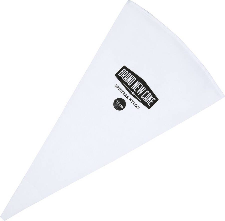 BrandNewCake Spuitzak Nylon 55cm Herbruikbare Spuitzak Duurzam Afwasbaar Wit