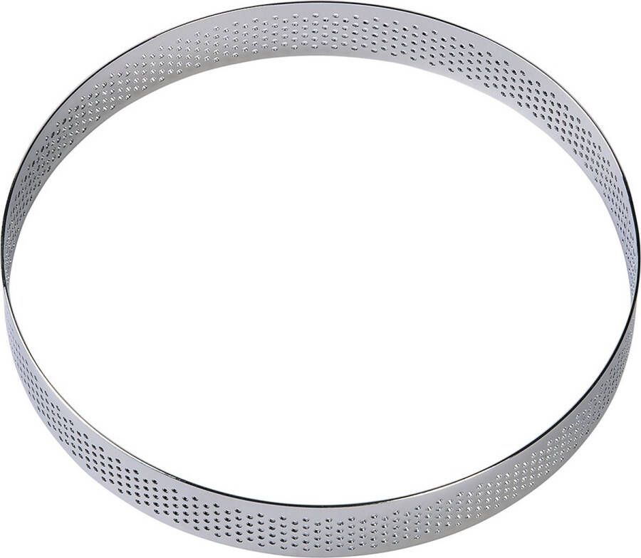 BrandNewCake Taartring RVS Geperforeerd Ø15x2cm Kookring Bakring