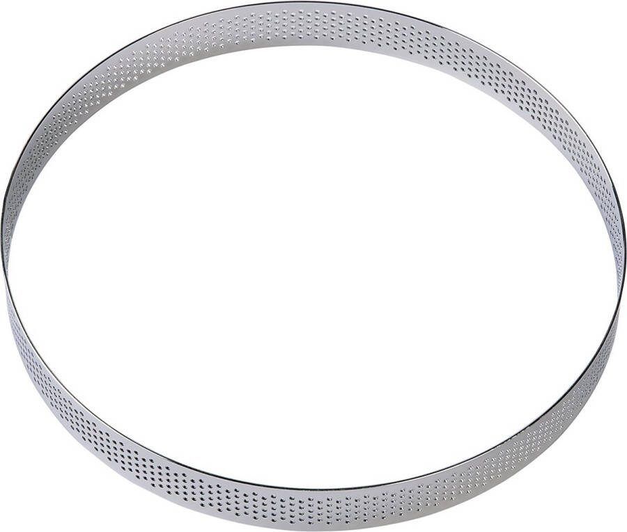 BrandNewCake Taartring RVS Geperforeerd Ø18x2cm Kookring Bakring