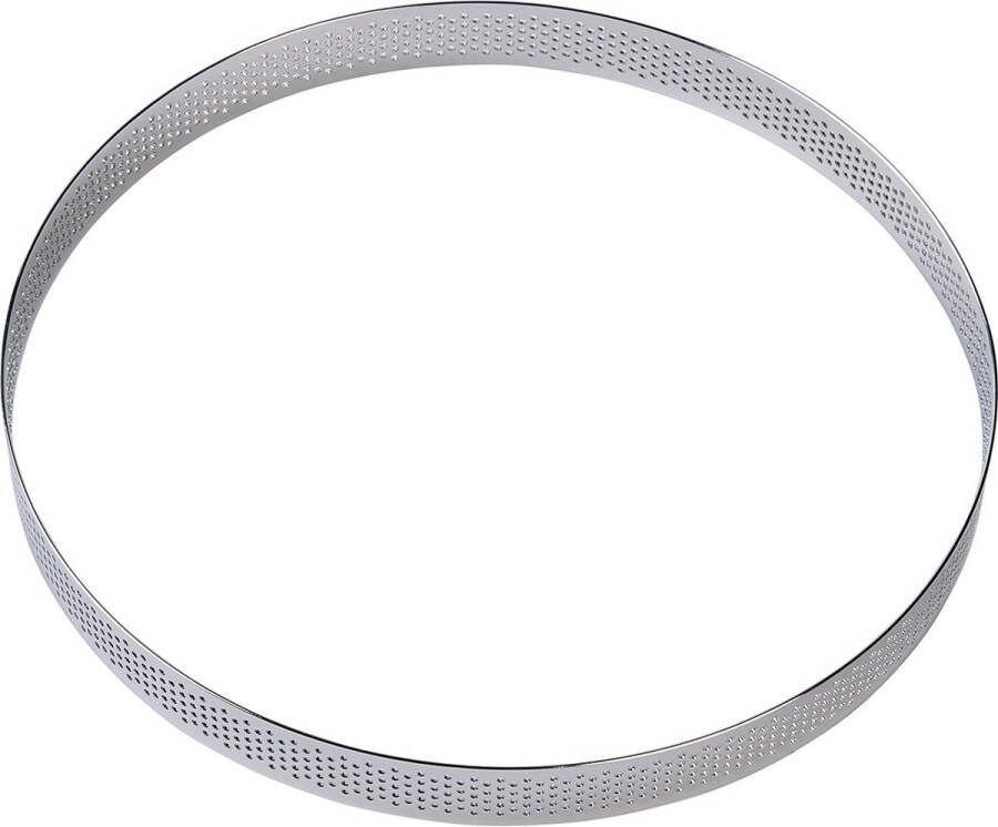 BrandNewCake Taartring RVS Geperforeerd Ø20x2cm Kookring Bakring