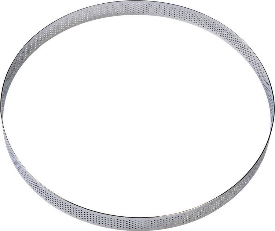 BrandNewCake Taartring RVS Geperforeerd Ø24x2cm Kookring Bakring