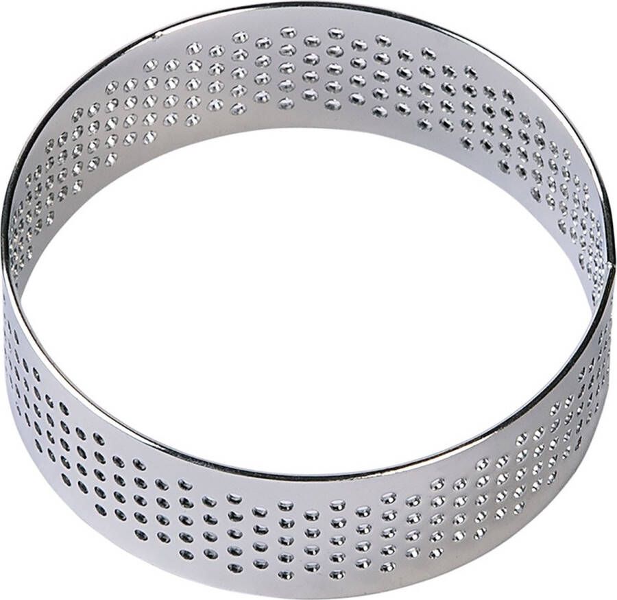 BrandNewCake Taartring RVS Geperforeerd Ø6x2cm Kookring Bakring
