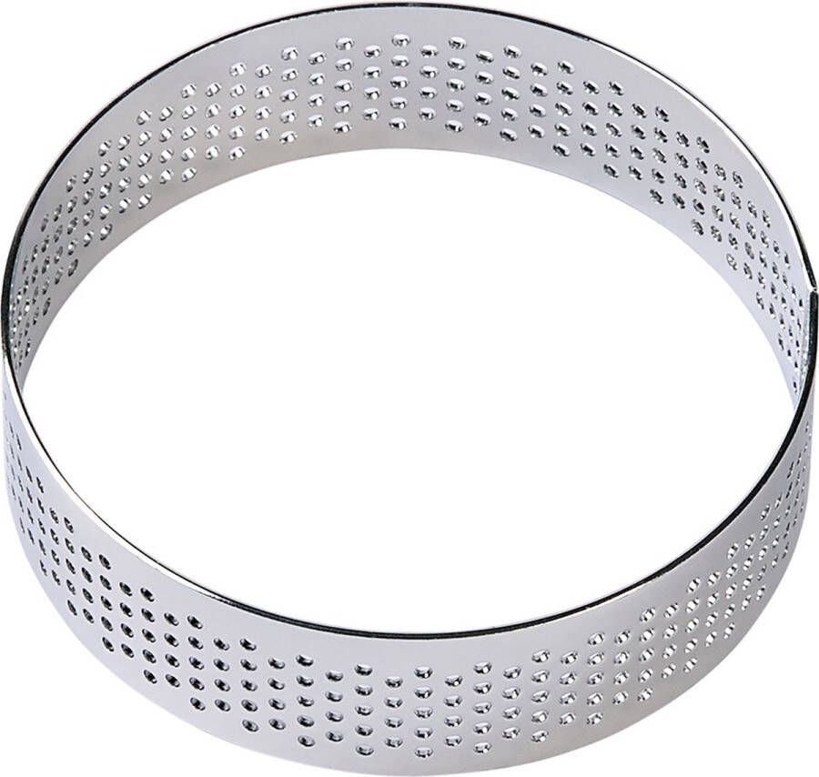 BrandNewCake Taartring RVS Geperforeerd Ø7x2cm Kookring Bakring