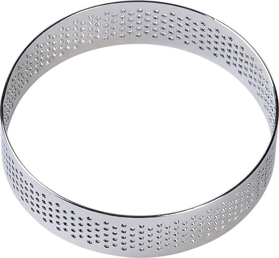 BrandNewCake Taartring RVS Geperforeerd Ø8x2cm Kookring Bakring