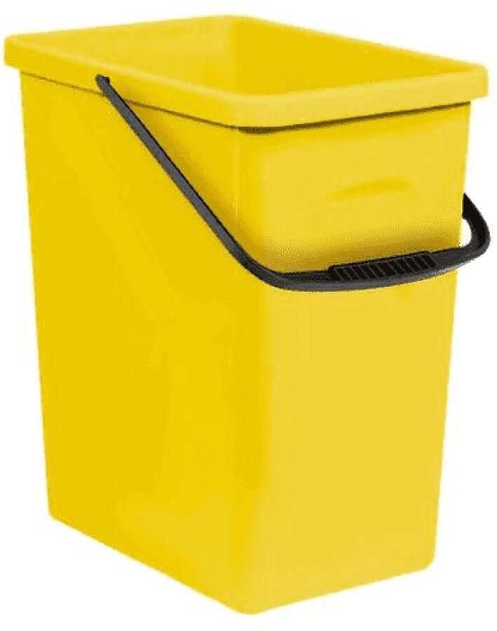 Branq Afvalbak Recyclingbak Eco Opbergemmer 10L Geel