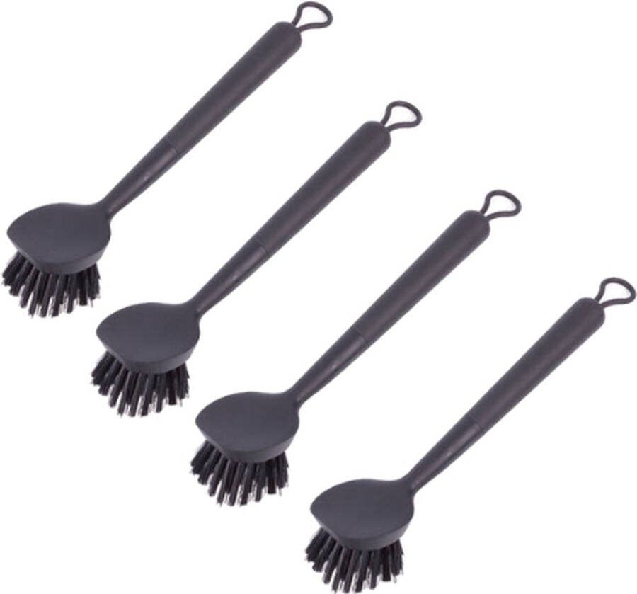 Brash Afwasborstel Afwasborstels Zwart 4 Stuks Afwasborstels Set afwasborstels Zwart
