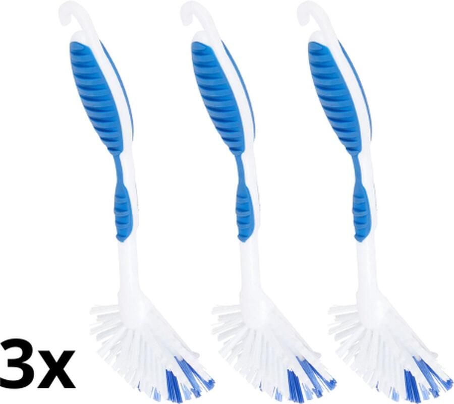 Brash Afwasborstel Afwasborstels Blauw 3 Stuks Afwasborstels Set afwasborstels Wit Blauw