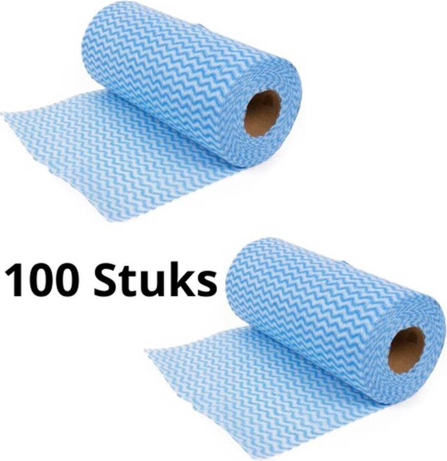 Brash Schoonmaakdoekjes Poetsdoeken Schoonmaakdoekjes op rol 100 stuks Vaatdoek Wegwerp Handdoek Reinigingsdoekjes