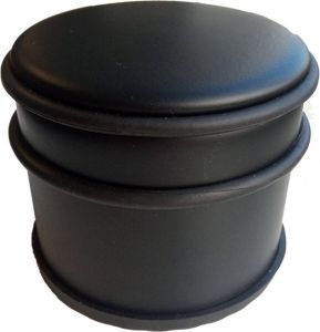 Brasq Deurstopper 1 1kg Voor binnen en buiten Deurbuffer Zwart ⌀9 x 7 5 cm