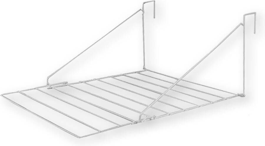 Brasq Droogrek Hangend Wit 5 meter Wasdroger Wasrek inklapbaar Wanddroogrek ophangbaar droogrek- 53x71x27 cm