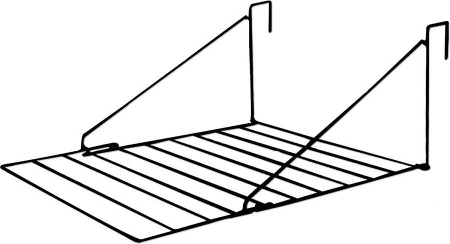 Brasq Droogrek Hangend Zwart 5 meter Wasdroger Wasrek inklapbaar Wanddroogrek ophangbaar droogrek- 53x71x27 cm