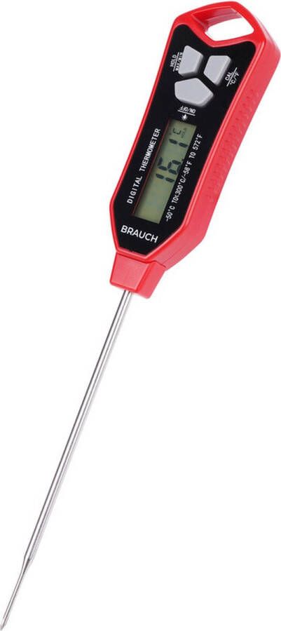Brauch TP400 Thermometer Keukenthermometer RVS Voedsel Melk Vlees BBQ Water Rood Oven