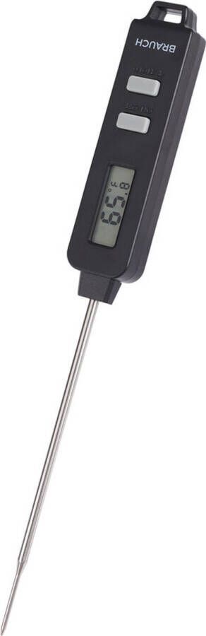 Brauch TP500 Thermometer Keukenthermometer RVS Voedsel Melk Vlees BBQ Water Zwart Oven