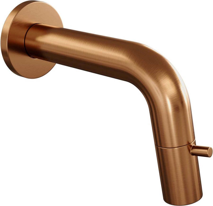 Brauer Copper Edition Fonteinkraan inbouw uitloop 14cm PVD geborsteld koper