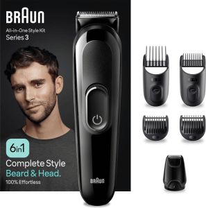 Braun All-In-One Multigroomer Series 3 MGK3420 6-in-1 Set Voor Baard Haar en Meer