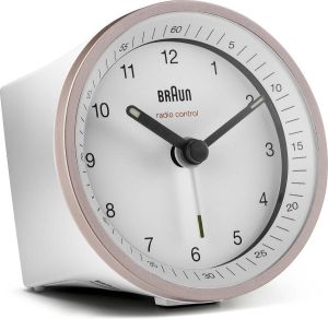 Braun BC07PW-DCF Wekker Analoog Radiogestuurde tijdsaanduiding Wit Roze