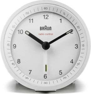 Braun BC07W-DCF Wekker Analoog Radiogestuurde tijdsaanduiding Wit