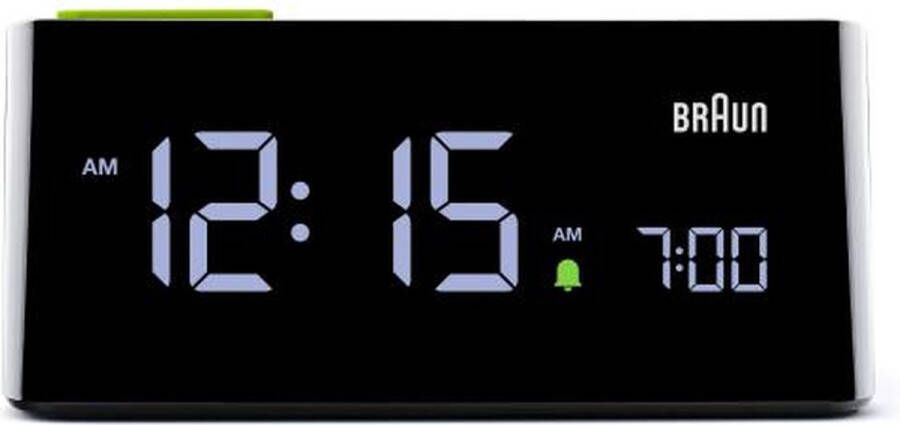 Braun BC16B Wekker Tafelklok LCD scherm Snooze Helderheid Zwart