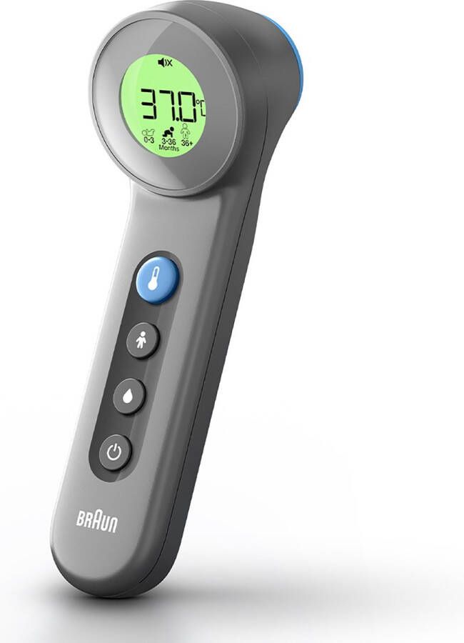 Braun BNT400B Age Precision Touch No Touch Koortsthermometer Antraciet